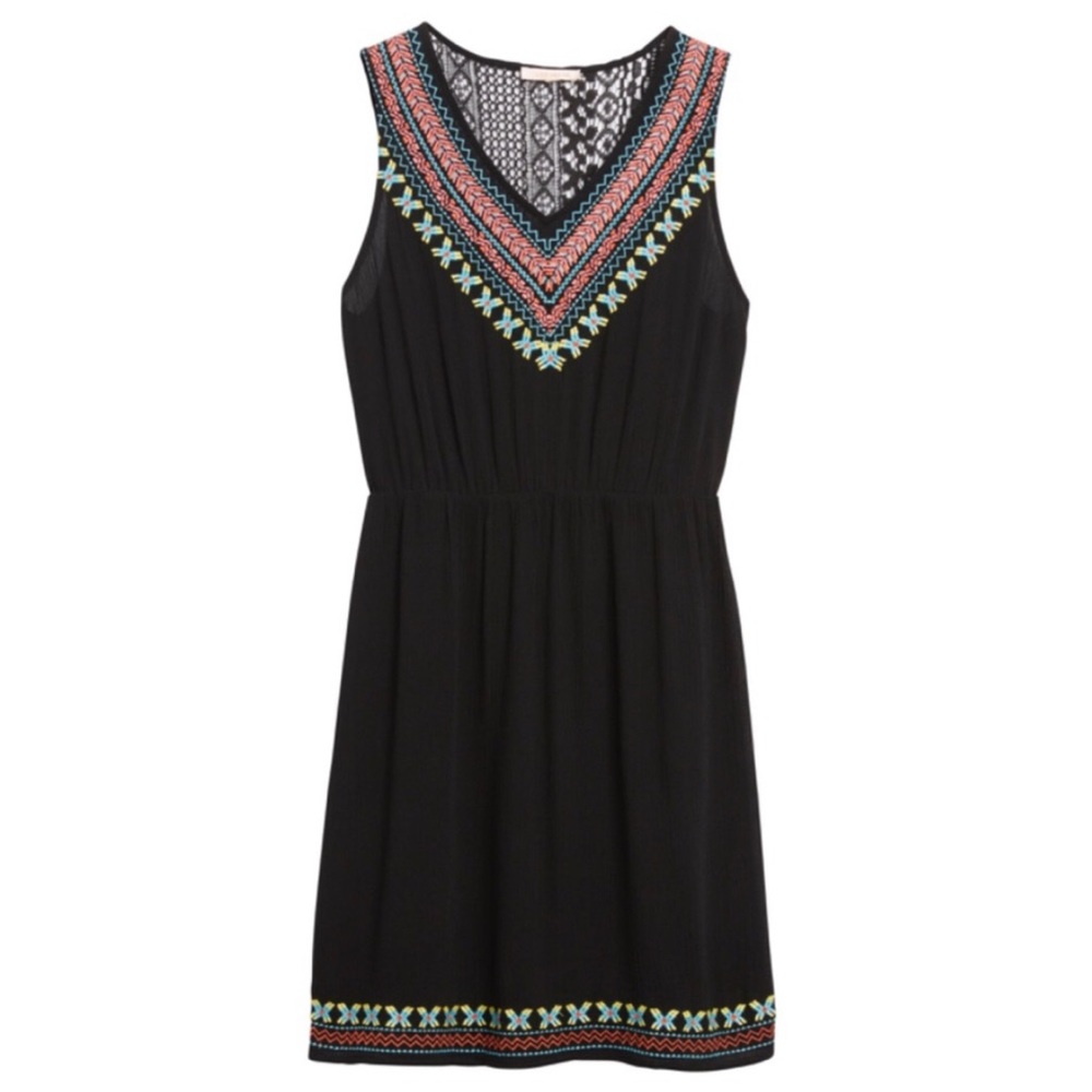 ‼️SOLD‼️Skies Are Blue Embroidered Dress Large - Picture 1 of 6